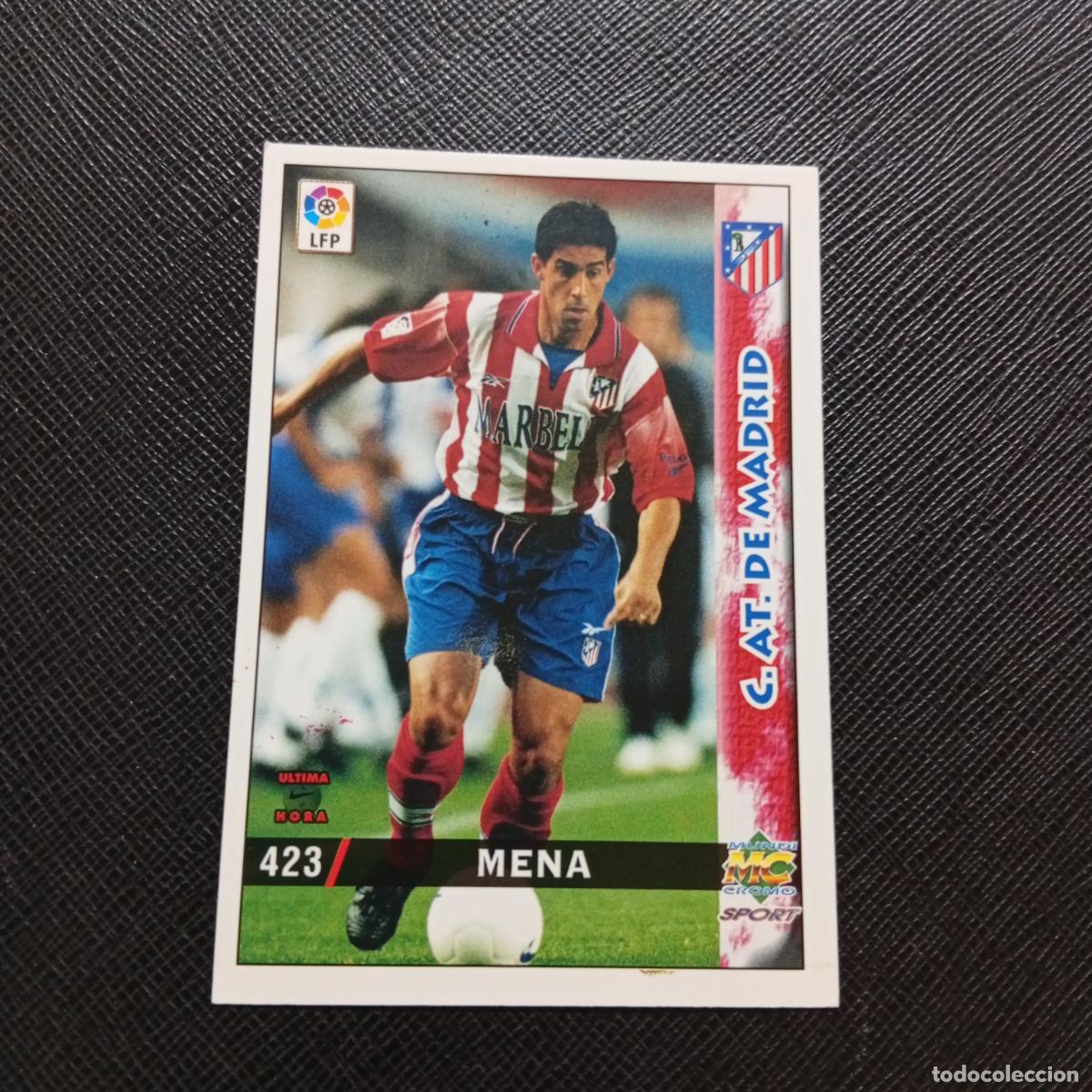 Football Stickers: 423 MENA AT MADRID MUNDICROMO 1998 1999 CROMO FUTBOL 98 99 - A218 PG54 ULTIMA HORA