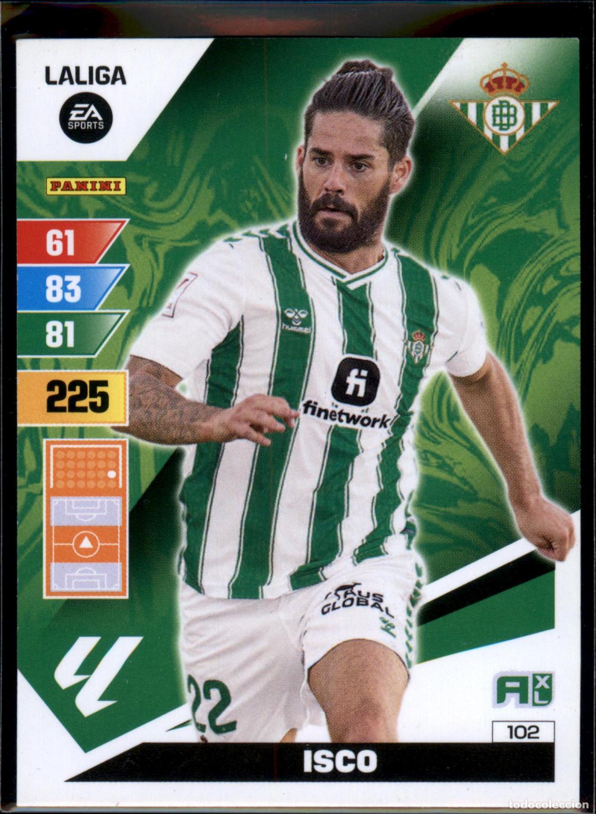 Fu&szlig;ball-Sticker: Isco N&ordm; 102 Real Betis LaLiga EA SportsAdrenalyn XL 2023 2024 Panini 23 24