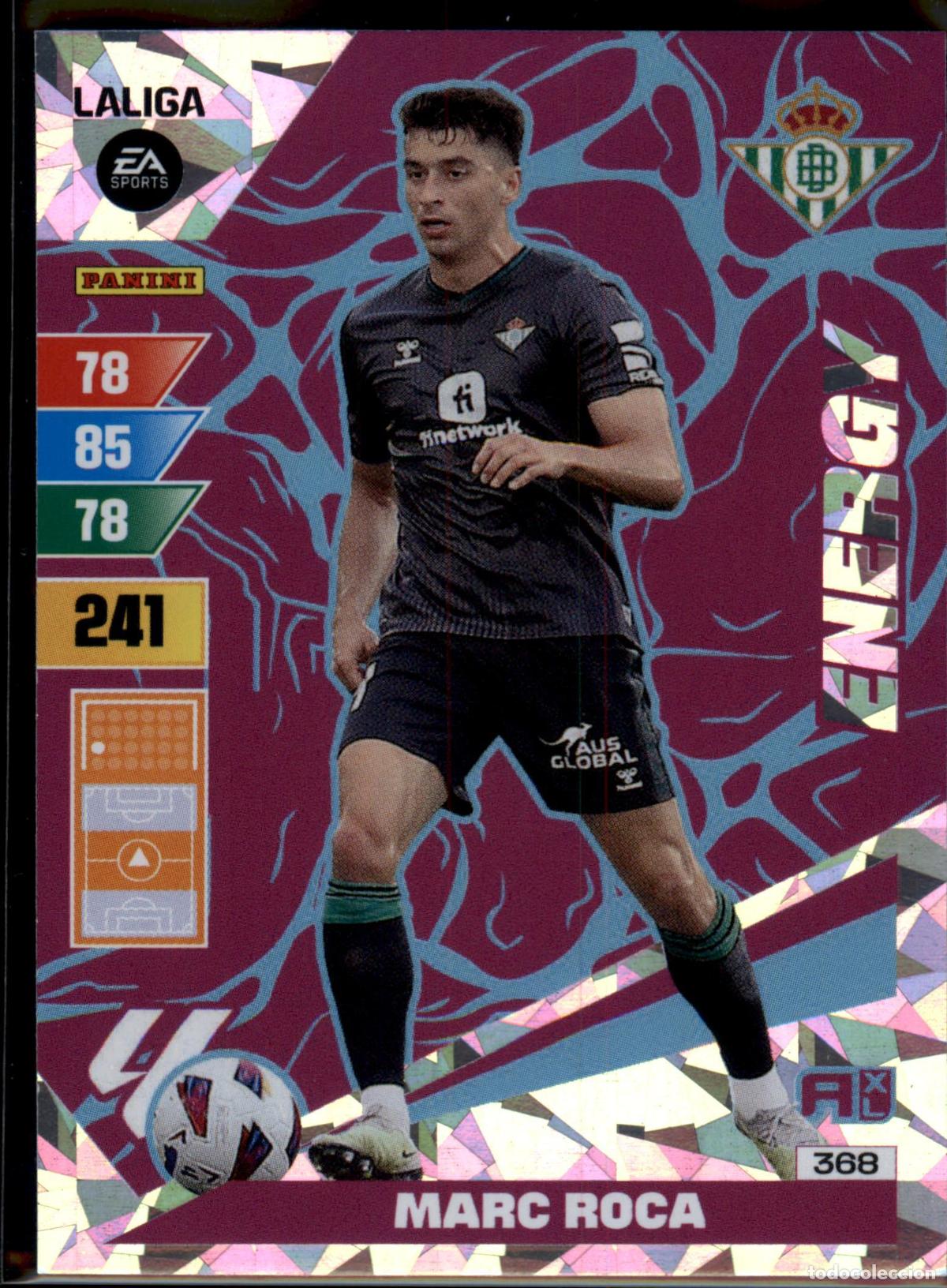 Fu&szlig;ball-Sticker: Marc Roca Energy N&ordm; 368 Real Betis LaLiga EA Sports Adrenalyn XL 2023 2024 Panini 23 24