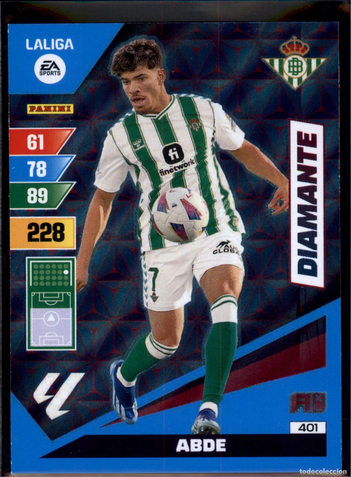 Fu&szlig;ball-Sticker: Abde Diamante N&ordm; 401 Real Betis LaLiga EA Sports Adrenalyn XL 2023 2024 Panini 23 24