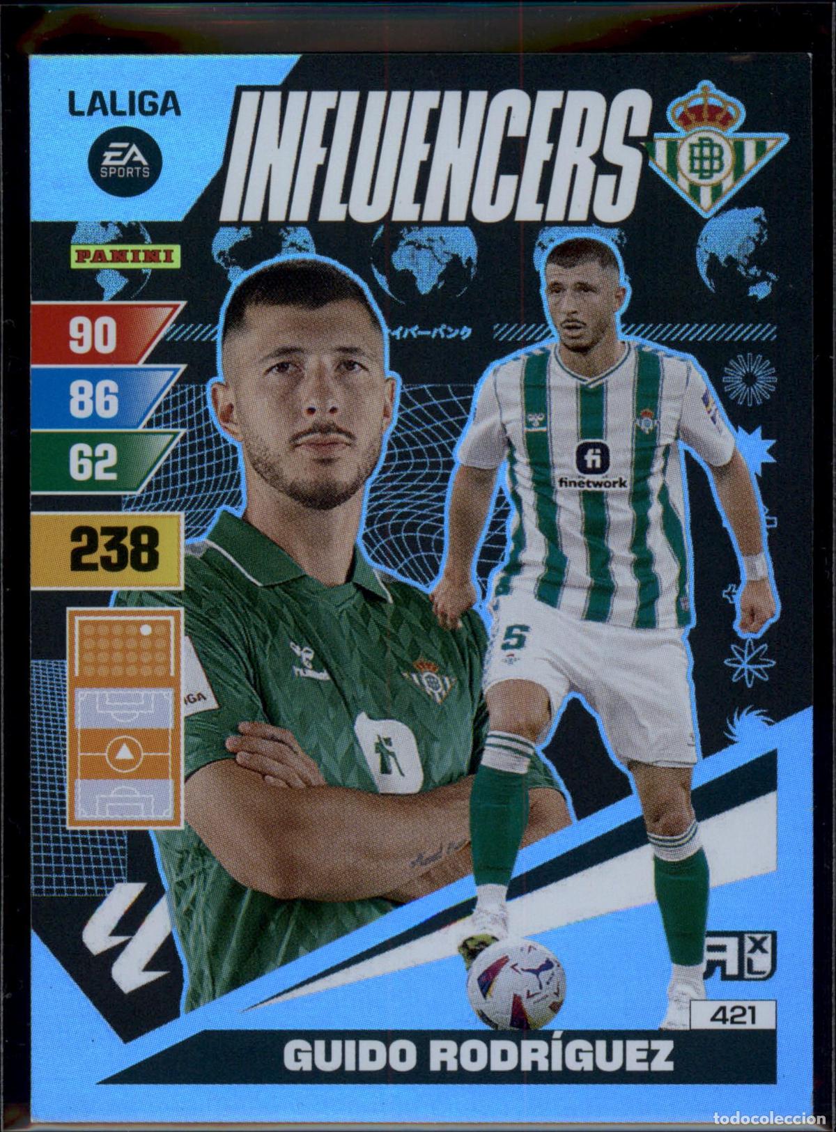 Figurine di Calcio: Guido Rodr&iacute;guez N&ordm; 421 Real Betis LaLiga EA SportsAdrenalyn XL 2023 2024 Panini 23 24