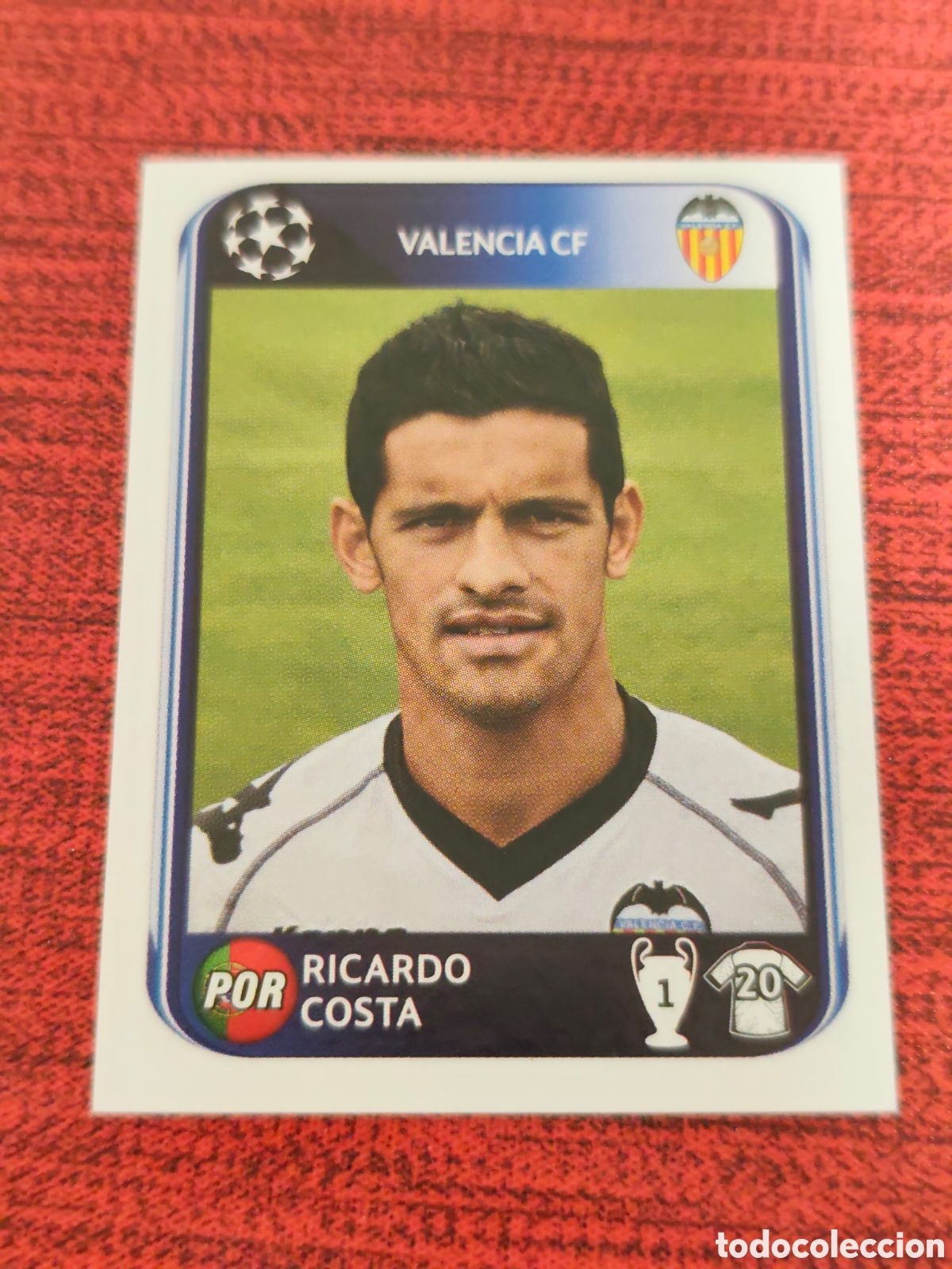 Cromos de Futebol: 163 RICARDO COSTA VALENCIA UEFA CHAMPIONS LEAGUE 2010 2011 PANINI