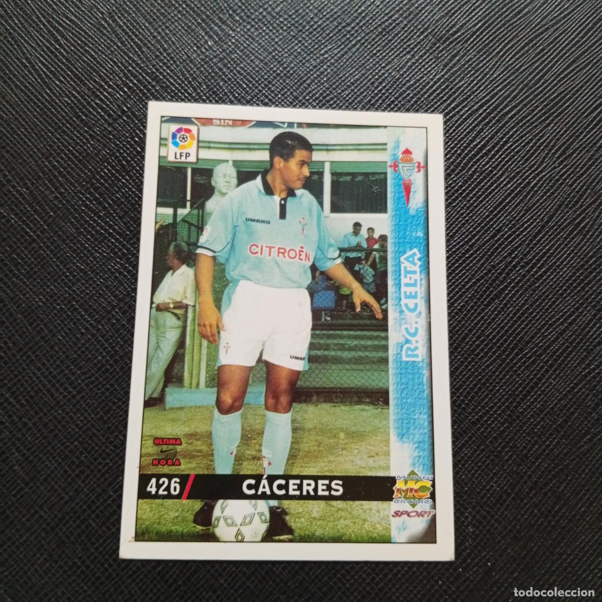 Cromos de Futebol: 426 CACERES CELTA MUNDICROMO 1998 1999 CROMO FUTBOL 98 99 - A218 PG55 ULTIMA HORA
