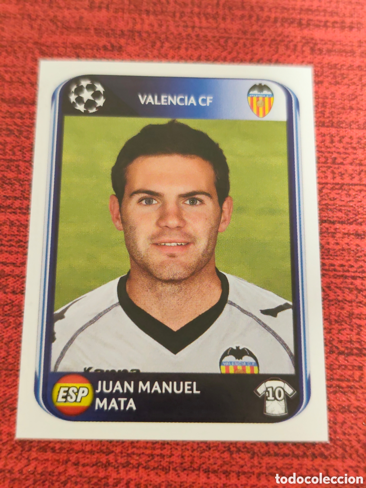 Cromos de f&uacute;tbol: 170 MATA VALENCIA UEFA CHAMPIONS LEAGUE 2010 2011 PANINI