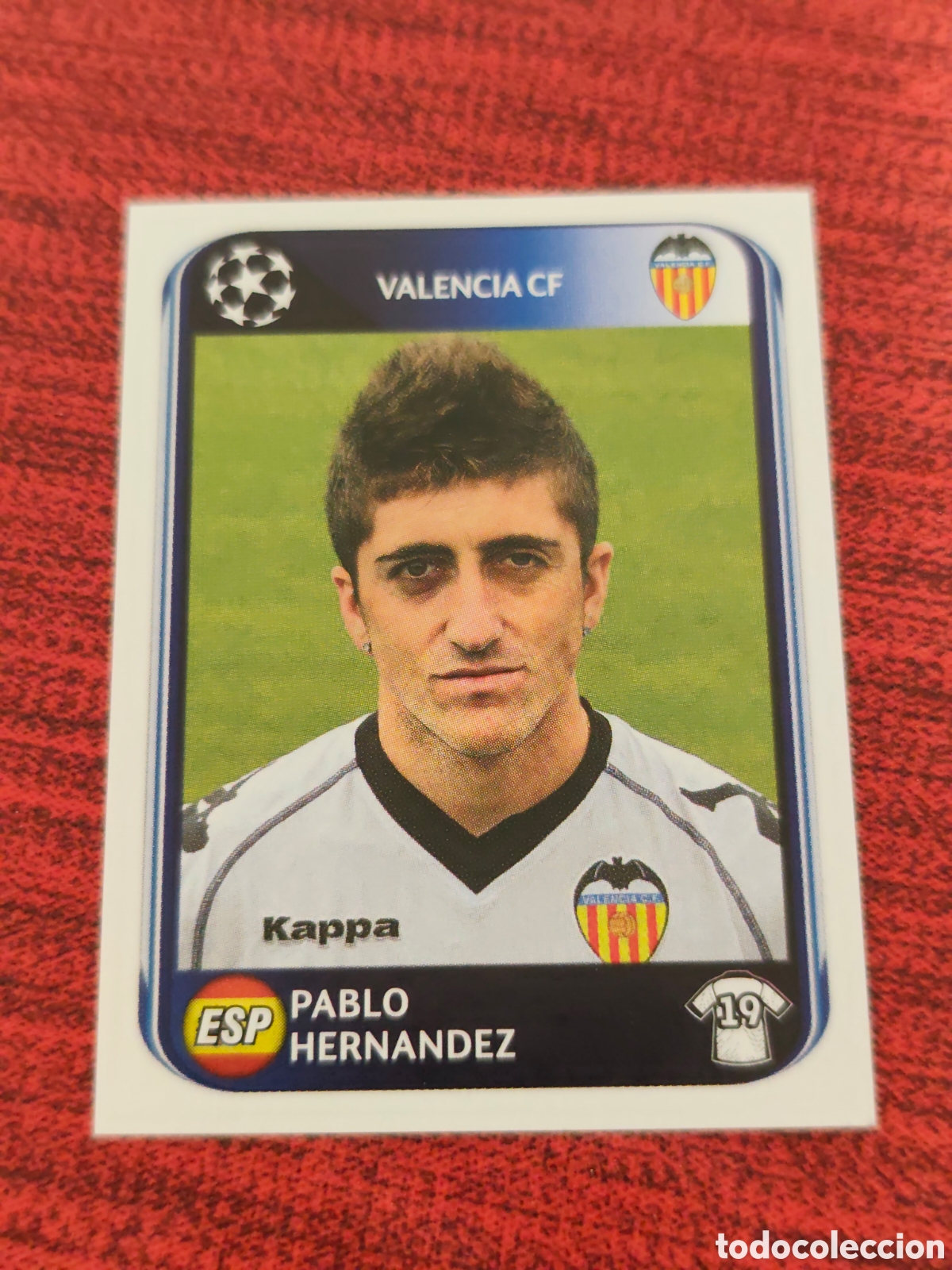 Cromos de f&uacute;tbol: 171 PABLO HERN&Aacute;NDEZ VALENCIA UEFA CHAMPIONS LEAGUE 2010 2011 PANINI