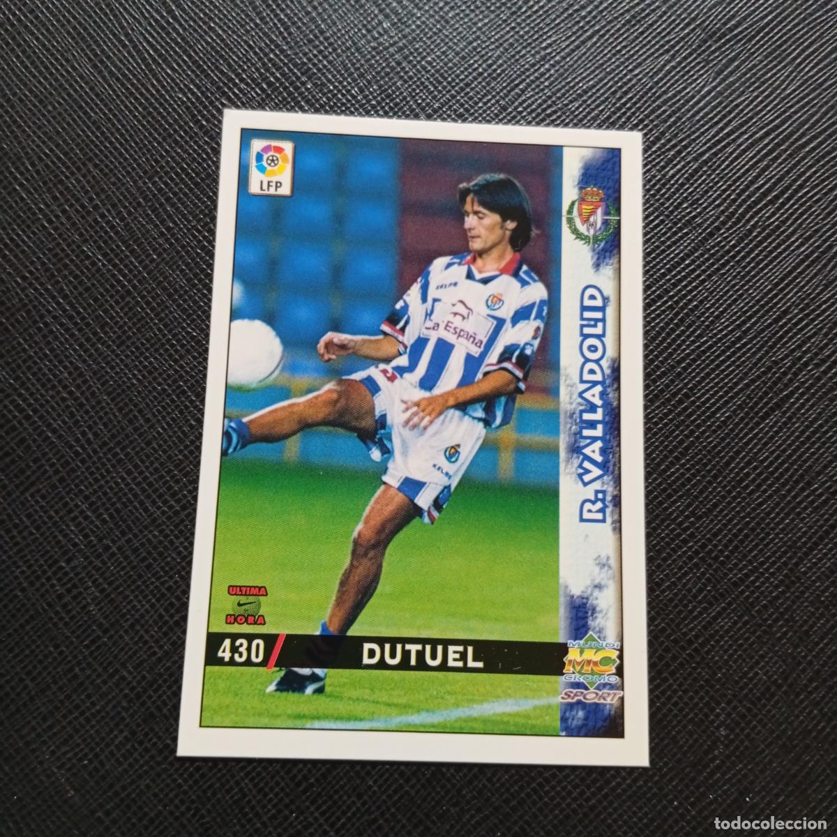 Cromos de f&uacute;tbol: 430 DUTUEL VALLADOLID MUNDICROMO 1998 1999 CROMO FUTBOL 98 99 - A218 PG55 ULTIMA HORA