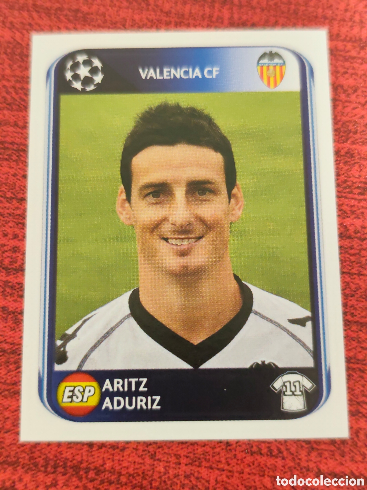 Cromos de f&uacute;tbol: 174 ADURIZ VALENCIA UEFA CHAMPIONS LEAGUE 2010 2011 PANINI
