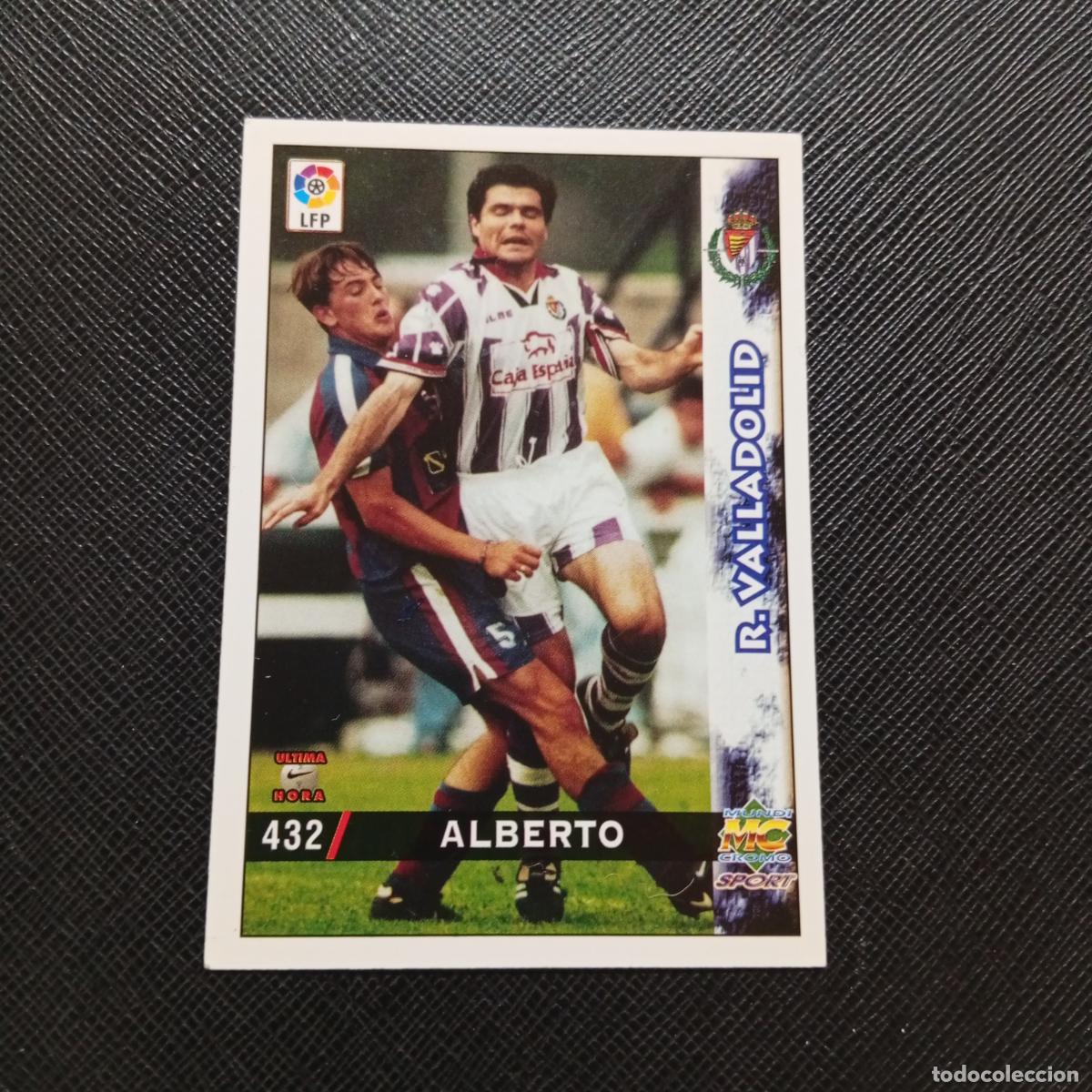 Cromos de f&uacute;tbol: 432 ALBERTO VALLADOLID MUNDICROMO 1998 1999 CROMO FUTBOL 98 99 - A218 PG55 ULTIMA HORA