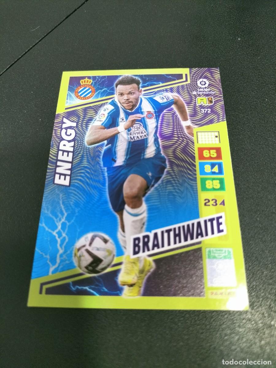 Cromos de f&uacute;tbol: 1 CROMO FICHA PANINI ADRENALYN 2022-2023 22-23 R.C.D ESPANYOL 372 BRAITHWAITE ( ENERGY