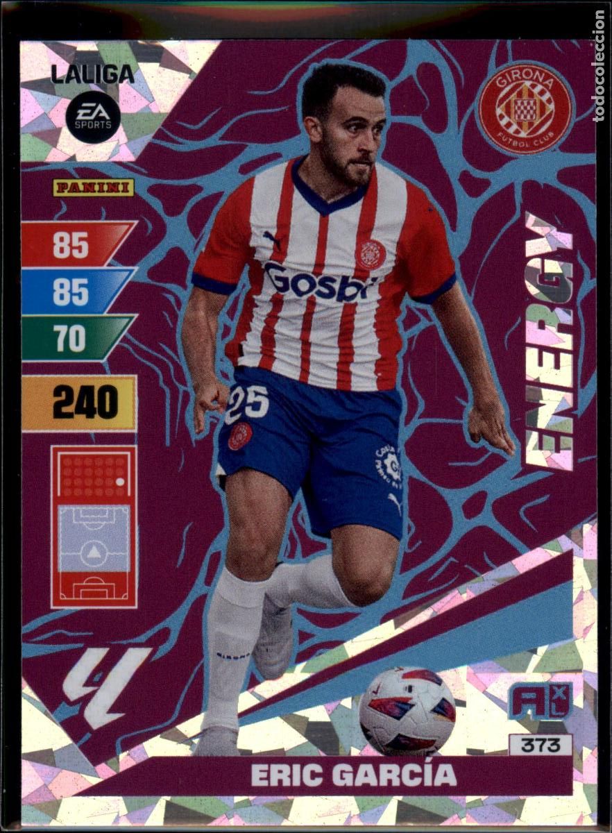 Cromos de f&uacute;tbol: Eric Garc&iacute;a Energy N&ordm; 373 Girona FC LaLiga EA Sports Adrenalyn XL 2023 2024 Panini 23 24