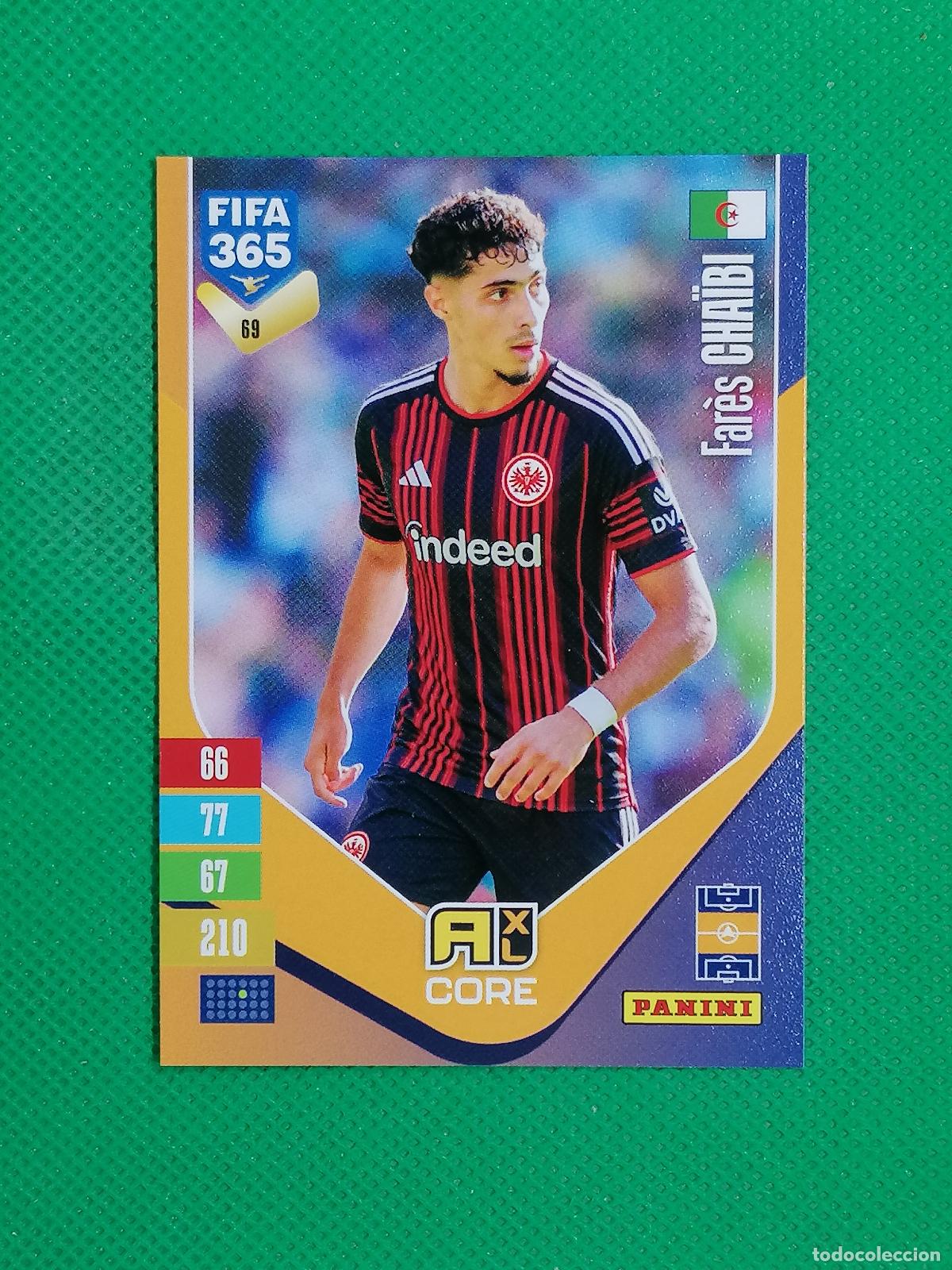 Cartes &agrave; collectionner de Football: 69 FARES CHAIBI EINTRACHT CORE ⚽ PANINI ADRENALYN XL FIFA 365 26 27 2026 2027 ⚽