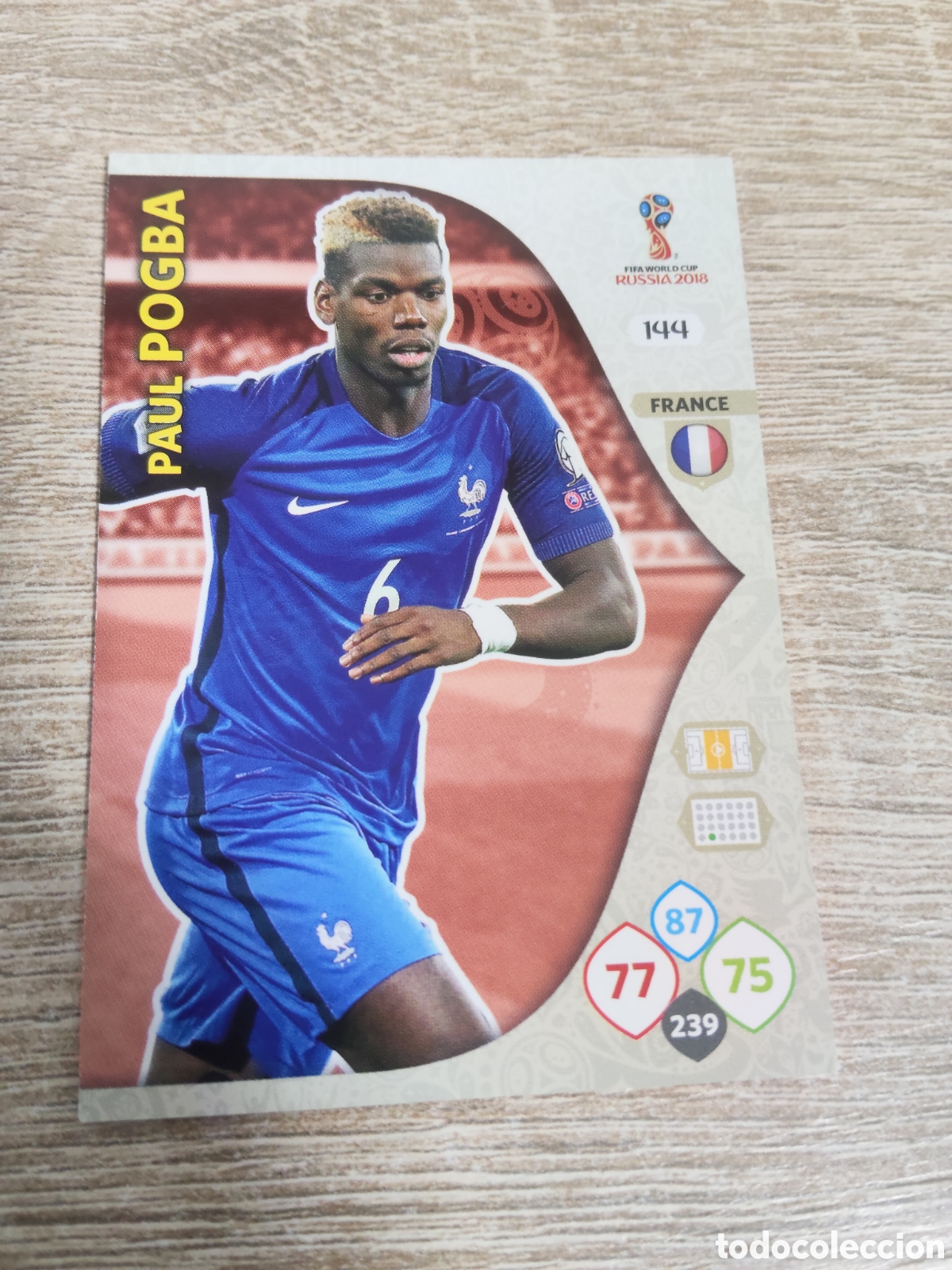 Cartes &agrave; collectionner de Football: Panini Adrenalyn mundial Rusia 2018 144 Paul Pogba Francia