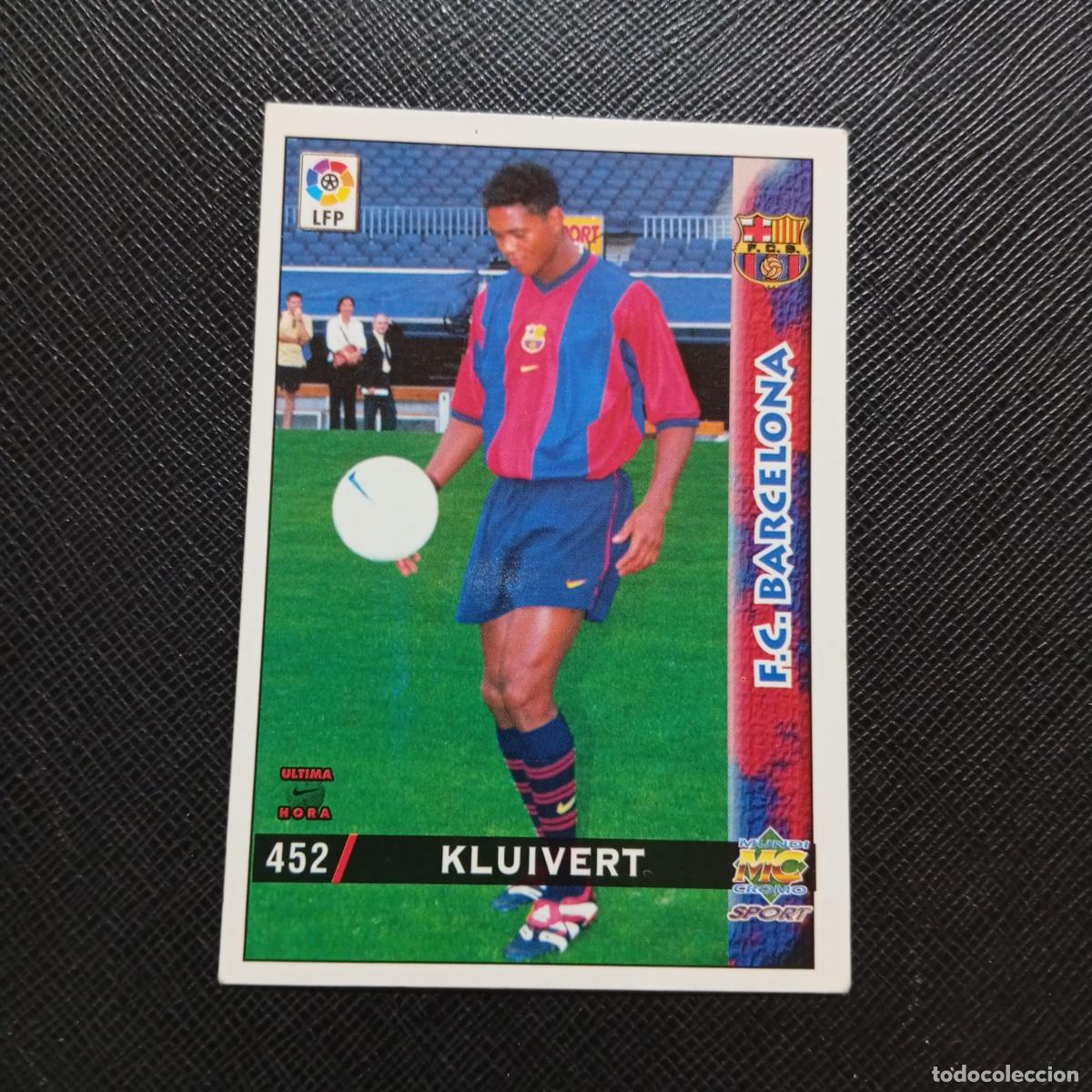 Cartes &agrave; collectionner de Football: 452 KLUIVERT BARCELONA MUNDICROMO 1998 1999 CROMO FUTBOL 98 99 - A211 PG7 ULTIMA HORA
