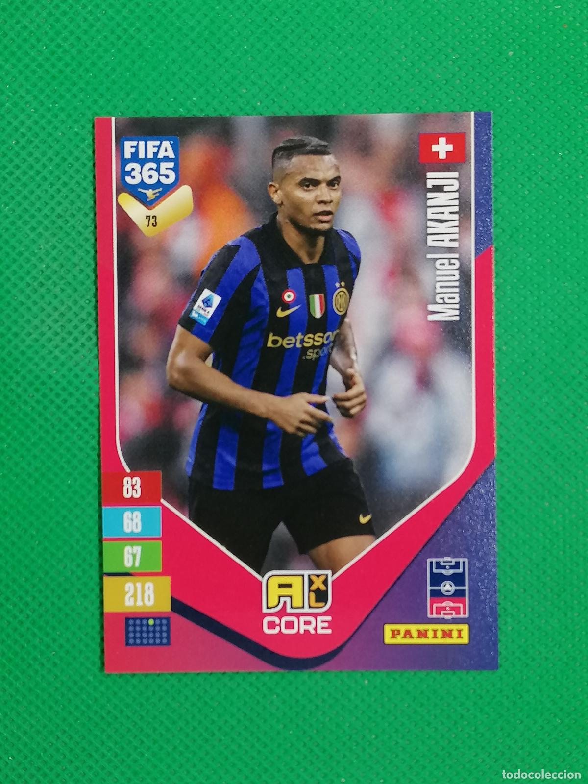 Figurine di Calcio: 73 MANUEL AKANJI INTER MILAN CORE ⚽ PANINI ADRENALYN XL FIFA 365 26 27 2026 2027 ⚽