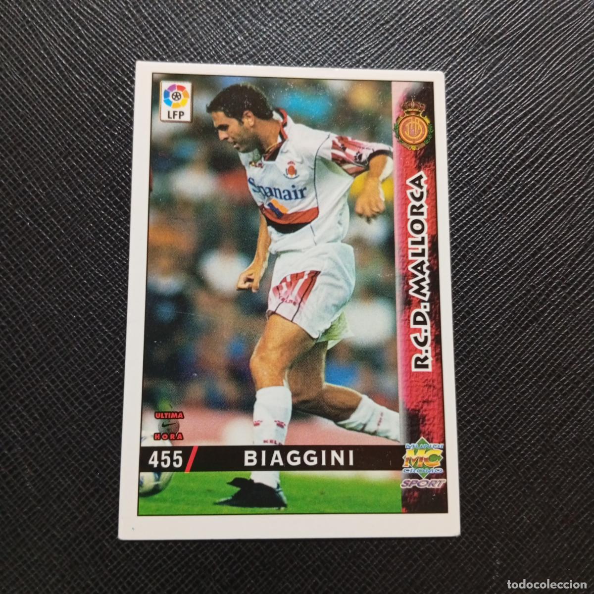 Cromos de f&uacute;tbol: 455 BIAGGINI MALLORCA MUNDICROMO 1998 1999 CROMO FUTBOL 98 99 - A211 PG7 ULTIMA HORA