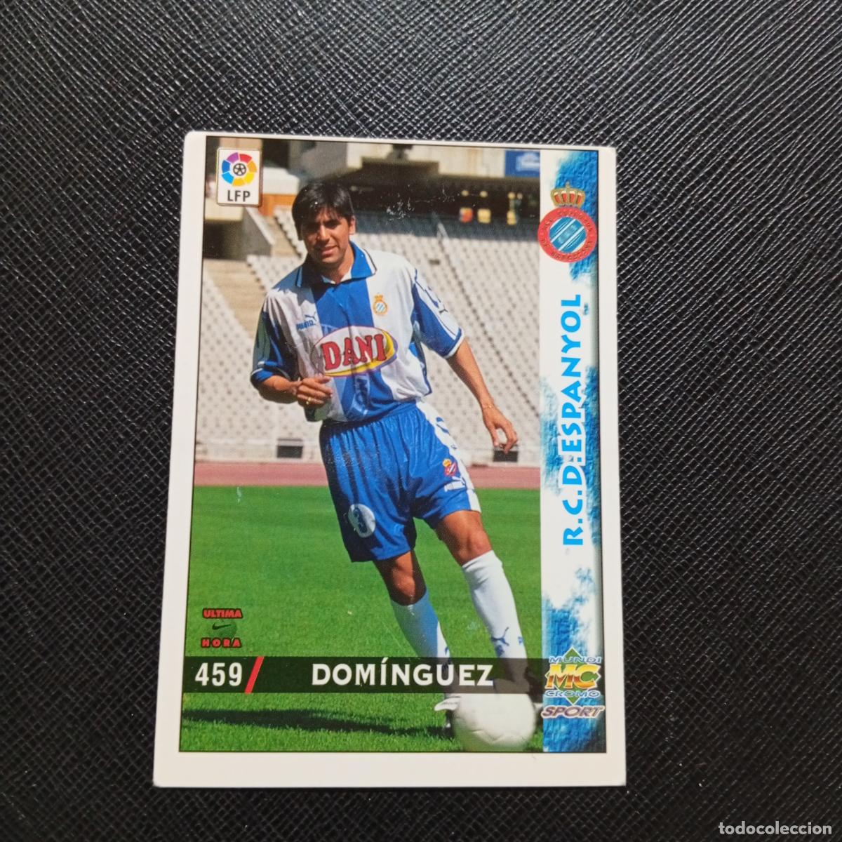 Cromos de f&uacute;tbol: 459 DOMINGUEZ ESPA&Ntilde;OL MUNDICROMO 1998 1999 CROMO FUTBOL 98 99 - A211 PG8 ULTIMA HORA