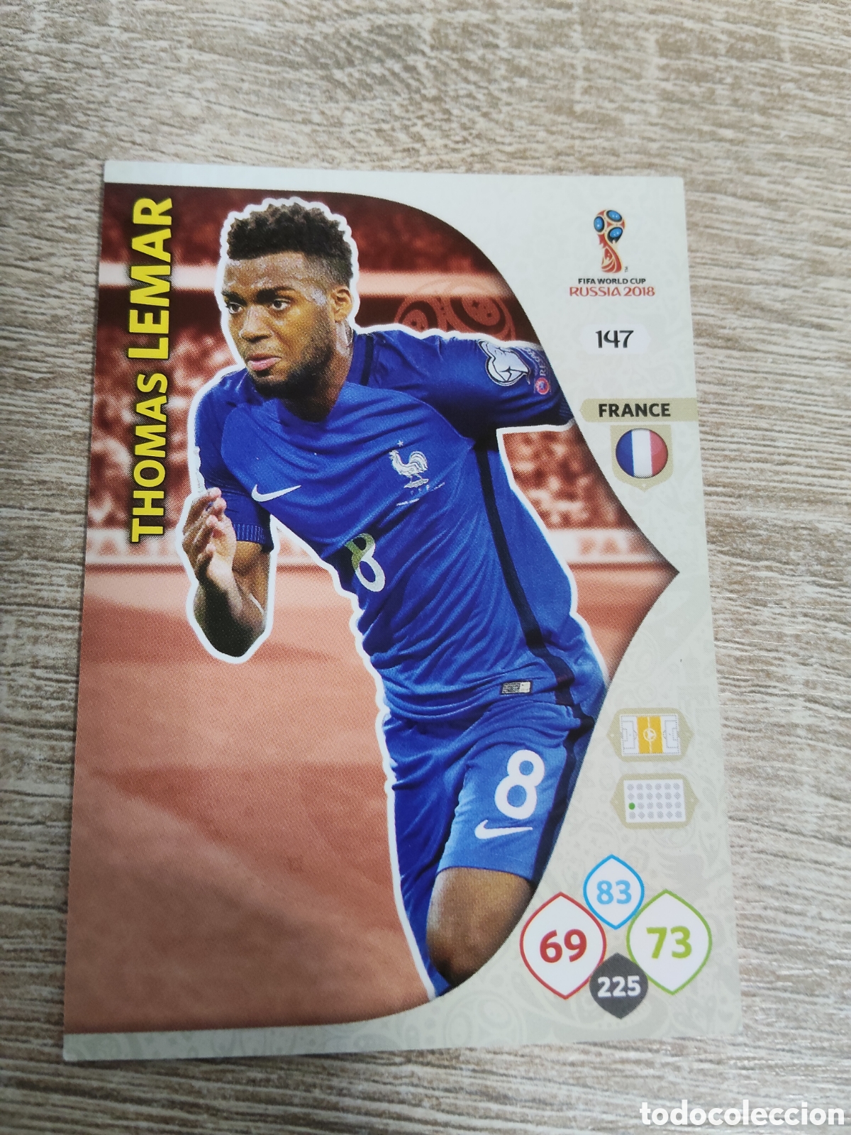 Cromos de f&uacute;tbol: Panini Adrenalyn mundial Rusia 2018 147 Thomas Lemar Francia
