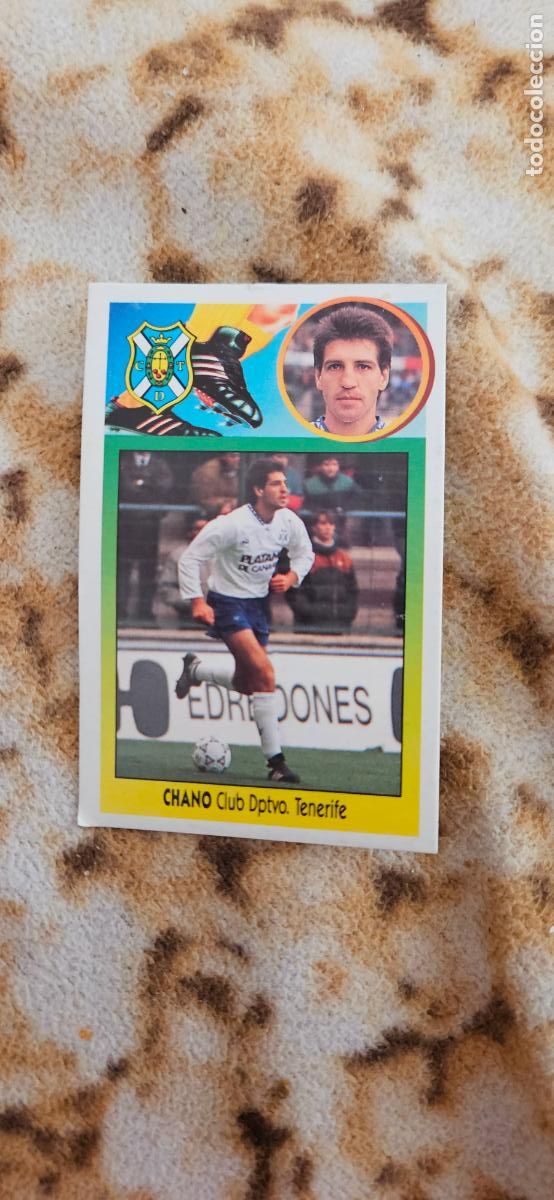 Fu&szlig;ball-Sticker: tenerife CHANO este 1993 1994 93 94 despegado
