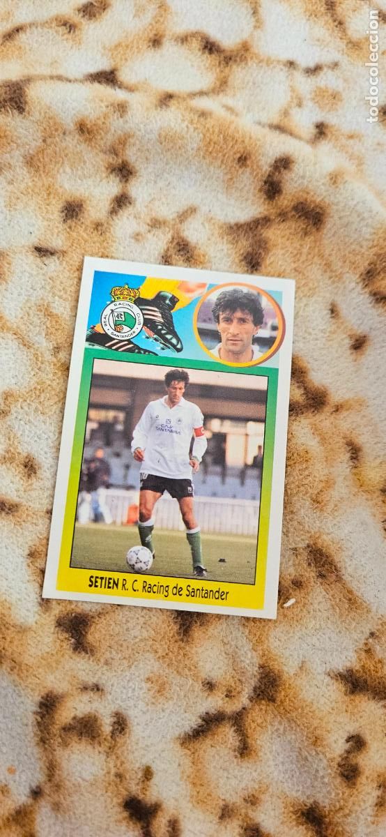 Fu&szlig;ball-Sticker: racing de santander setien este 1993 1994 93 94 despegado