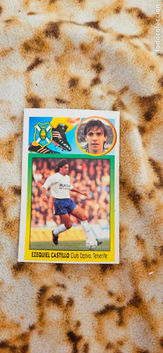 Fu&szlig;ball-Sticker: tenerife EZEQUIEL CASTILLO este 1993 1994 93 94 despegado