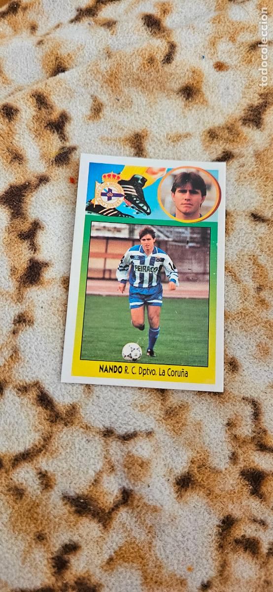 Football Stickers: deportivo de la coru&ntilde;a nando este 1993 1994 93 94 despegado