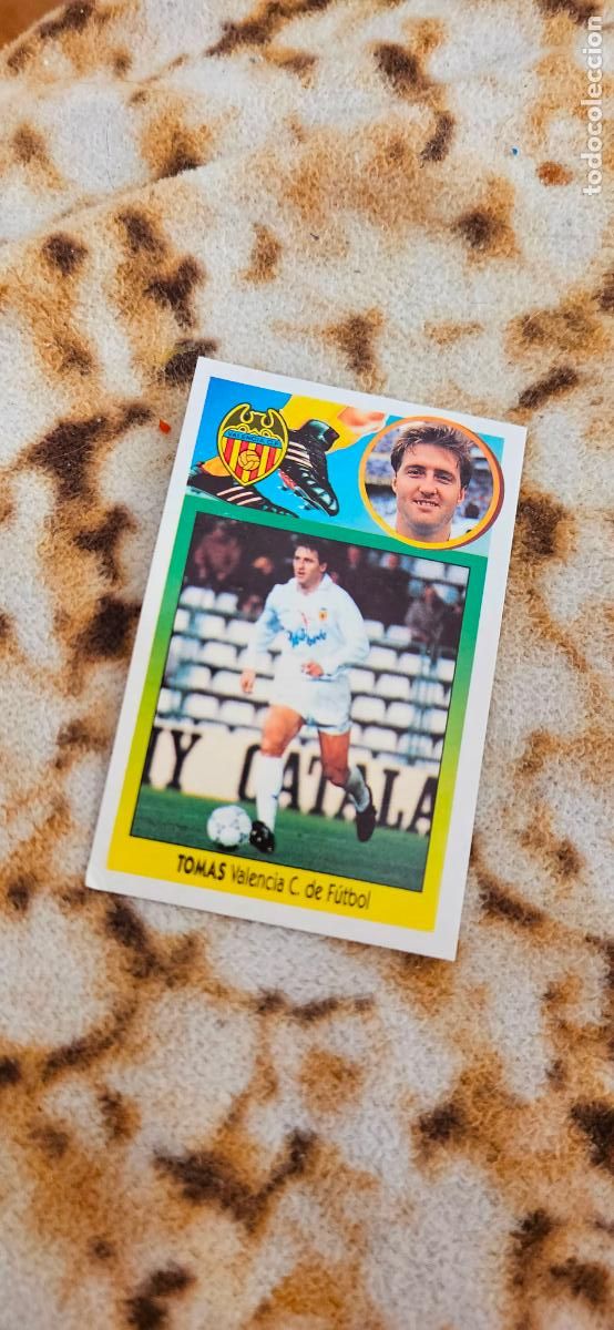 Cromos de f&uacute;tbol: valencia tomas este 1993 1994 93 94 despegado