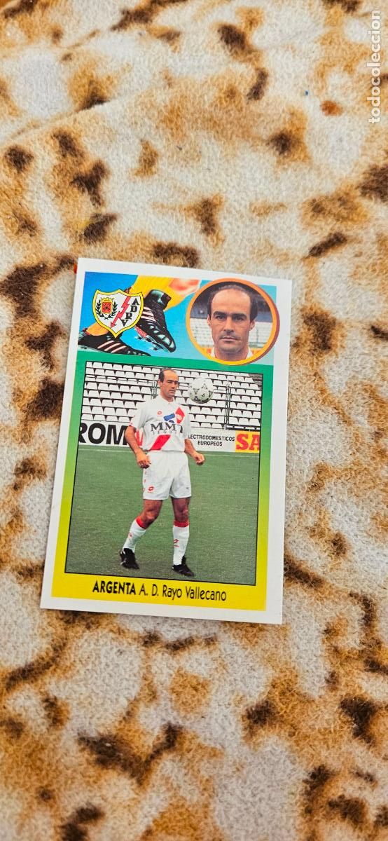 Cromos de f&uacute;tbol: rayo vallecano argenta este 1993 1994 93 94 despegado