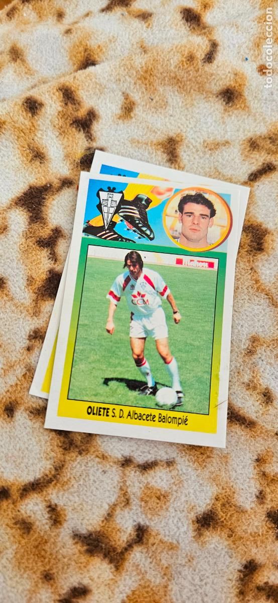 Cromos de f&uacute;tbol: albacete oliete este 1993 1994 93 94 despegado