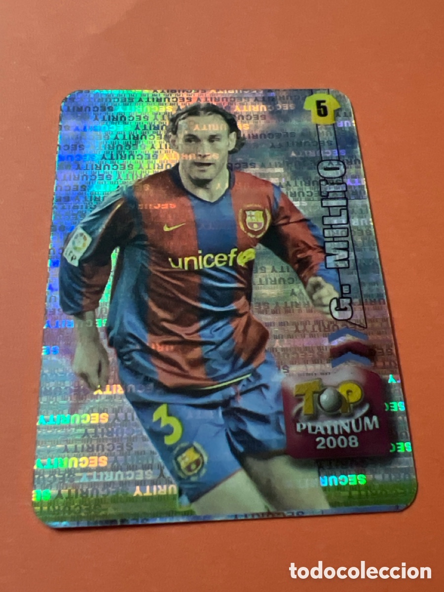 Cromos de f&uacute;tbol: C3867. 686 GABI MILITO (BARCELONA) SECURITY TOP PLATINUM MUNDICROMO 2007 2008 07 08