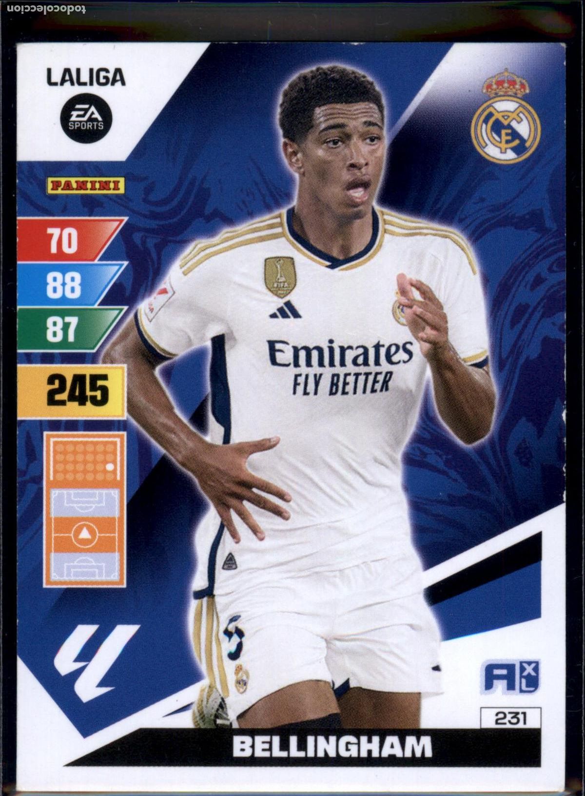 Cromos de f&uacute;tbol: Bellingham N&ordm; 231 Real Madrid LaLiga EA SportsAdrenalyn XL 2023 2024 Panini 23 24