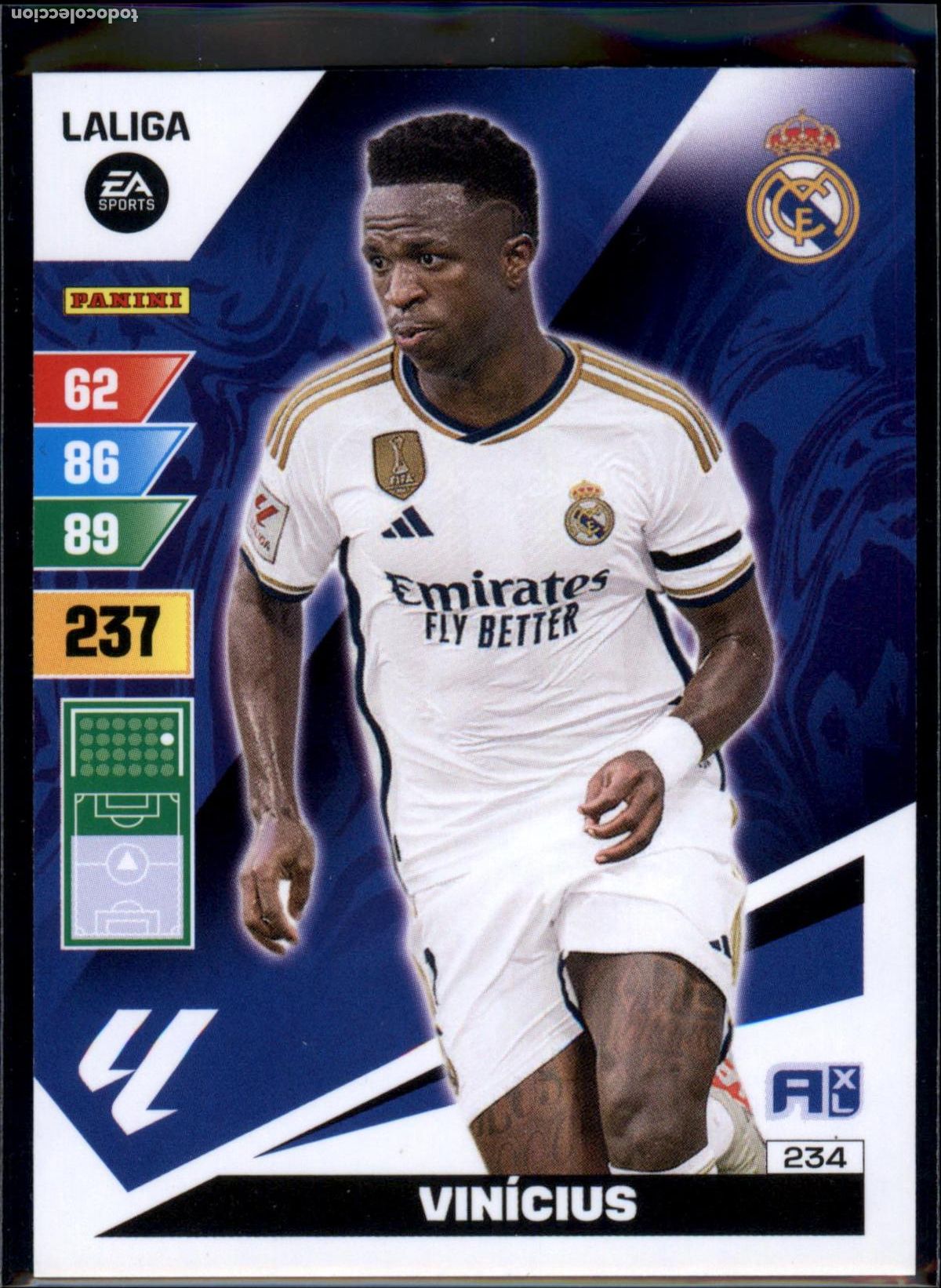 Cromos de f&uacute;tbol: Vin&iacute;cius N&ordm; 234 Real Madrid LaLiga EA SportsAdrenalyn XL 2023 2024 Panini 23 24
