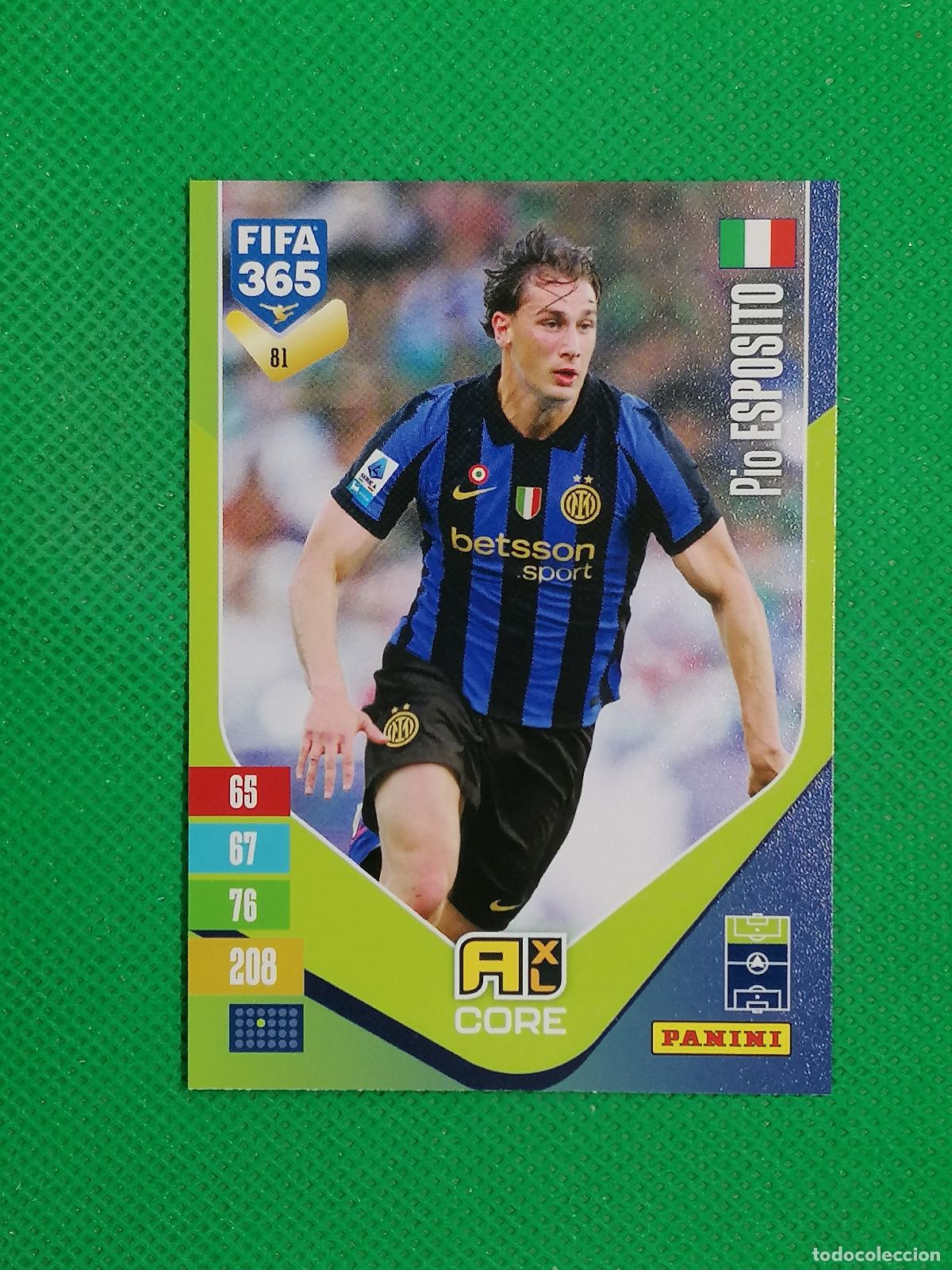 Cromos de f&uacute;tbol: 81 PIO ESPOSITO INTER MILAN CORE ⚽ PANINI ADRENALYN XL FIFA 365 26 27 2026 2027 ⚽