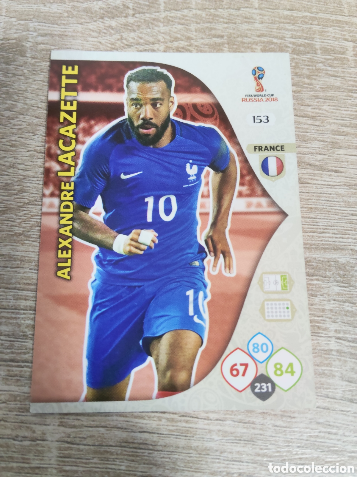 Cromos de f&uacute;tbol: Panini Adrenalyn mundial Rusia 2028 163 Alexandre Lacazette Francia