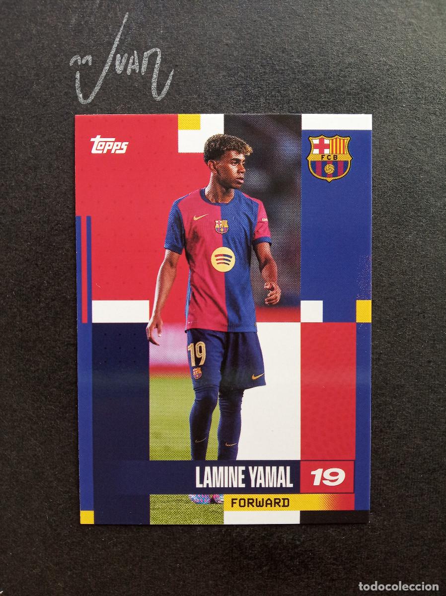 Cromos de Futebol: N&ordm; 25 LAMINE YAMAL FC BARCELONA ESPA&Ntilde;A ⚽ TOPPS &reg; OFFICIAL TEAM SET BAR&Ccedil;A 2024 2025 24 25 NUEVO
