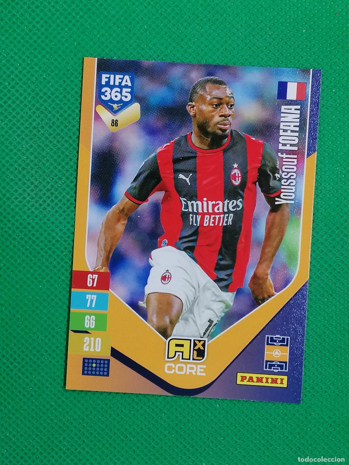 Football Stickers: 86 YOUSSOUF FOFANA MILAN CORE ⚽ PANINI ADRENALYN XL FIFA 365 26 27 2026 2027 ⚽