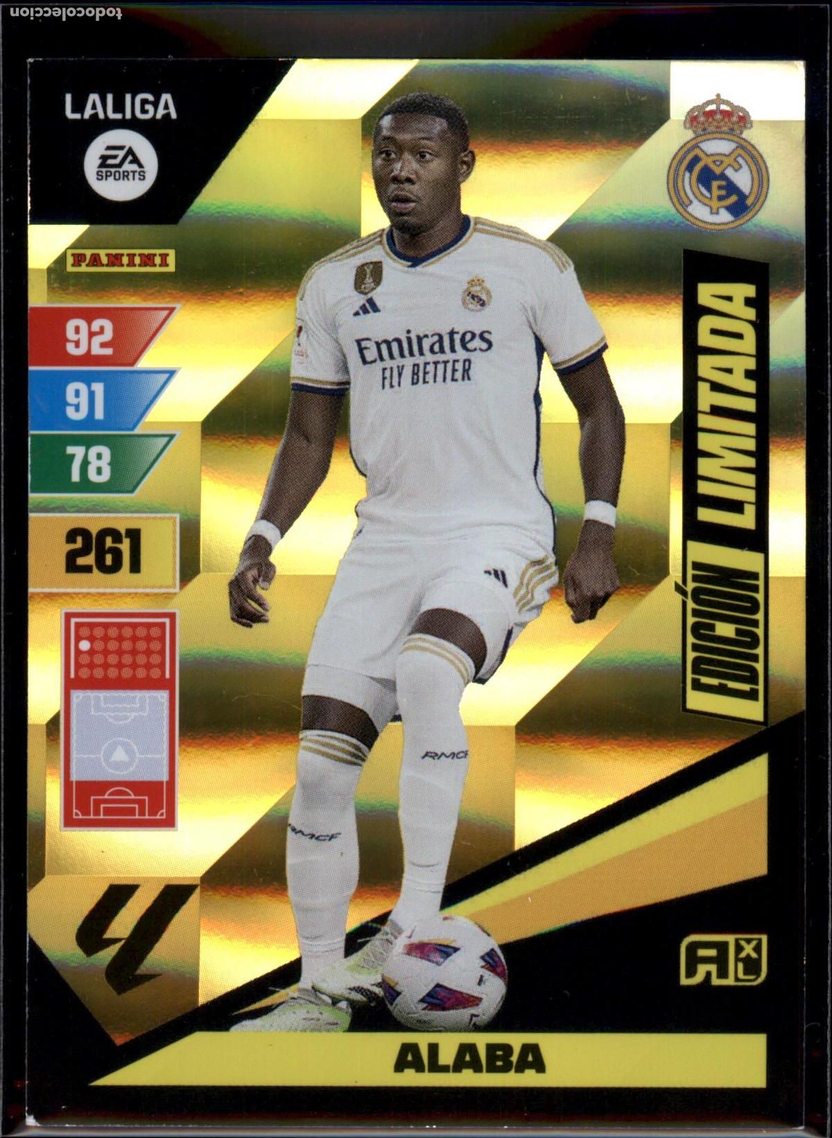 Football Stickers: Alaba Edici&oacute;n Limitada Real Madrid LaLiga EA SportsAdrenalyn XL 2023 2024 Panini 23 24