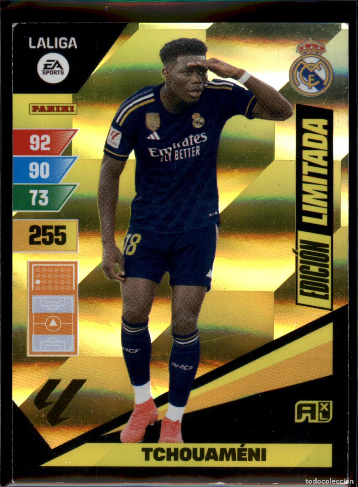 Football Stickers: Tchouam&eacute;ni Edici&oacute;n Limitada Real Madrid LaLiga EA SportsAdrenalyn XL 2023 2024 Panini 23 24