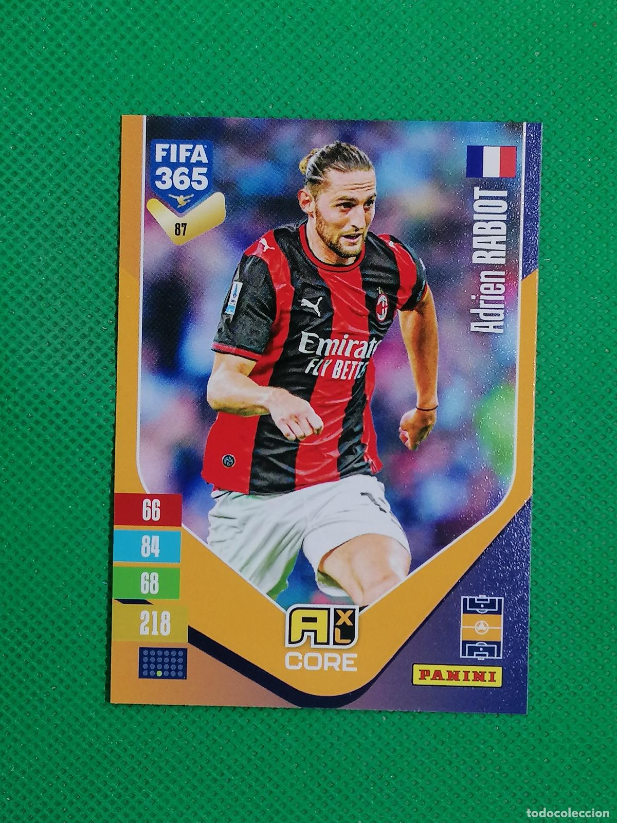 Football Stickers: 87 ADRIEN RABIOT MILAN CORE ⚽ PANINI ADRENALYN XL FIFA 365 26 27 2026 2027 ⚽