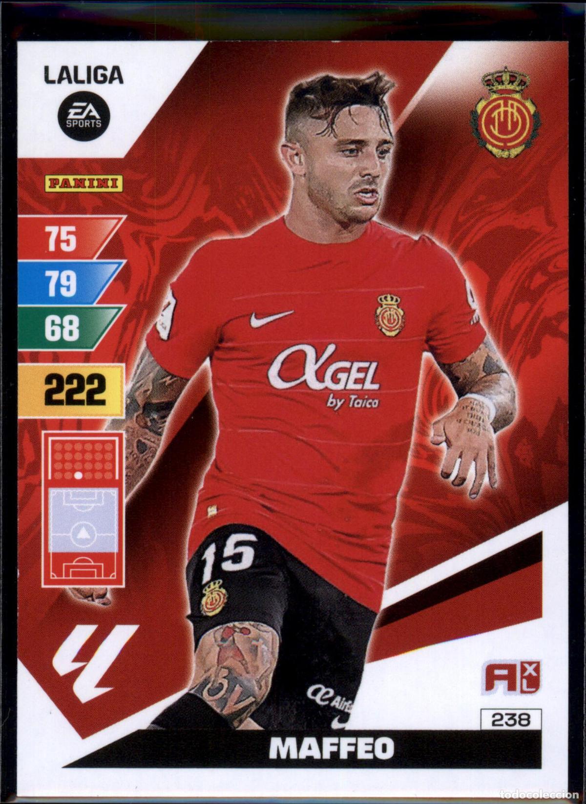 Football Stickers: Maffeo N&ordm; 238 RCD Mallorca LaLiga EA SportsAdrenalyn XL 2023 2024 Panini 23 24