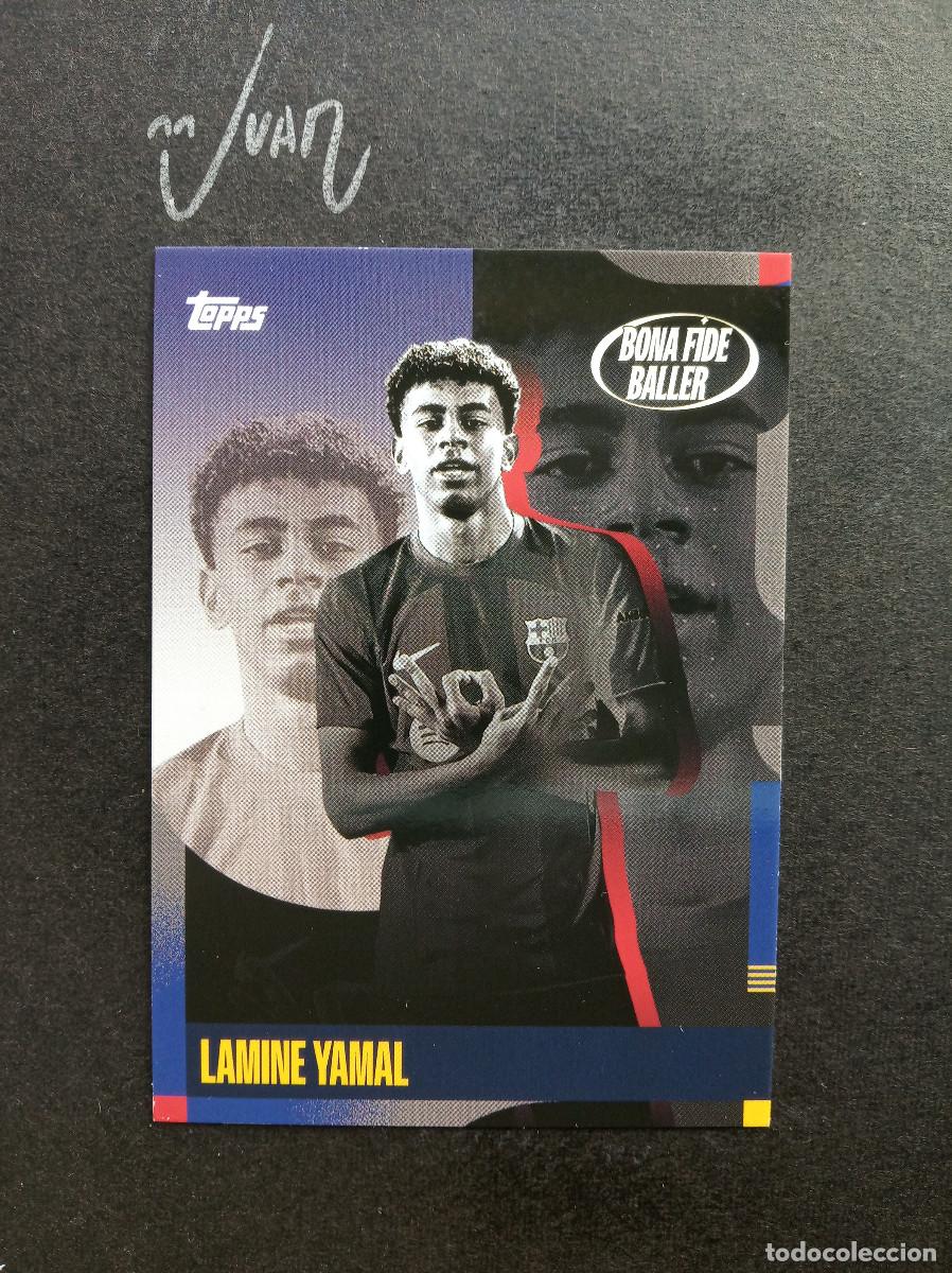 Figurine di Calcio: N&ordm; 49 BONA FIDE BALLER LAMINE YAMAL BARCELONA ESPA&Ntilde;A ⚽ TOPPS &reg; TEAM SET BAR&Ccedil;A 2024 2025 24 25 NUEVO