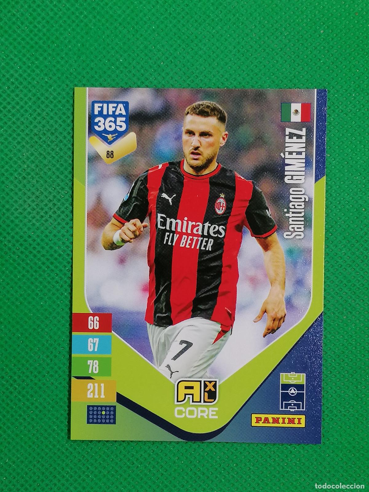 Football Stickers: 88 SANTIAGO GIMENEZ MILAN CORE ⚽ PANINI ADRENALYN XL FIFA 365 26 27 2026 2027 ⚽