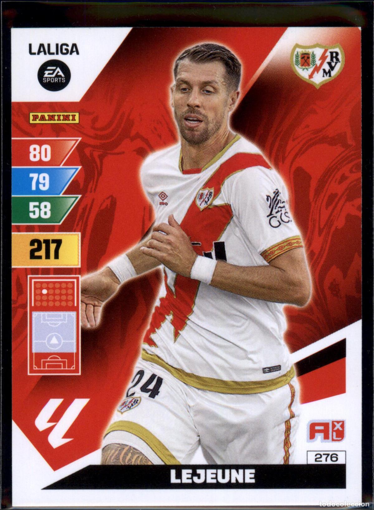 Cromos de f&uacute;tbol: Lejeune N&ordm; 276 Rayo Vallecano LaLiga EA Sports Adrenalyn XL 2023 2024 Panini 23 24
