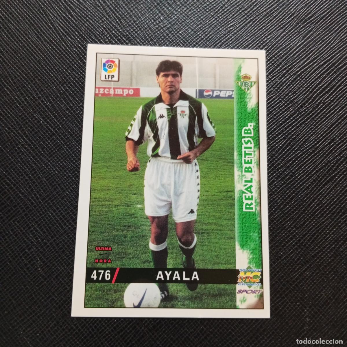 Cromos de f&uacute;tbol: 477 AYALA REAL BETIS MUNDICROMO 1998 1999 CROMO FUTBOL 98 99 - A211 PG11 ULTIMA HORA