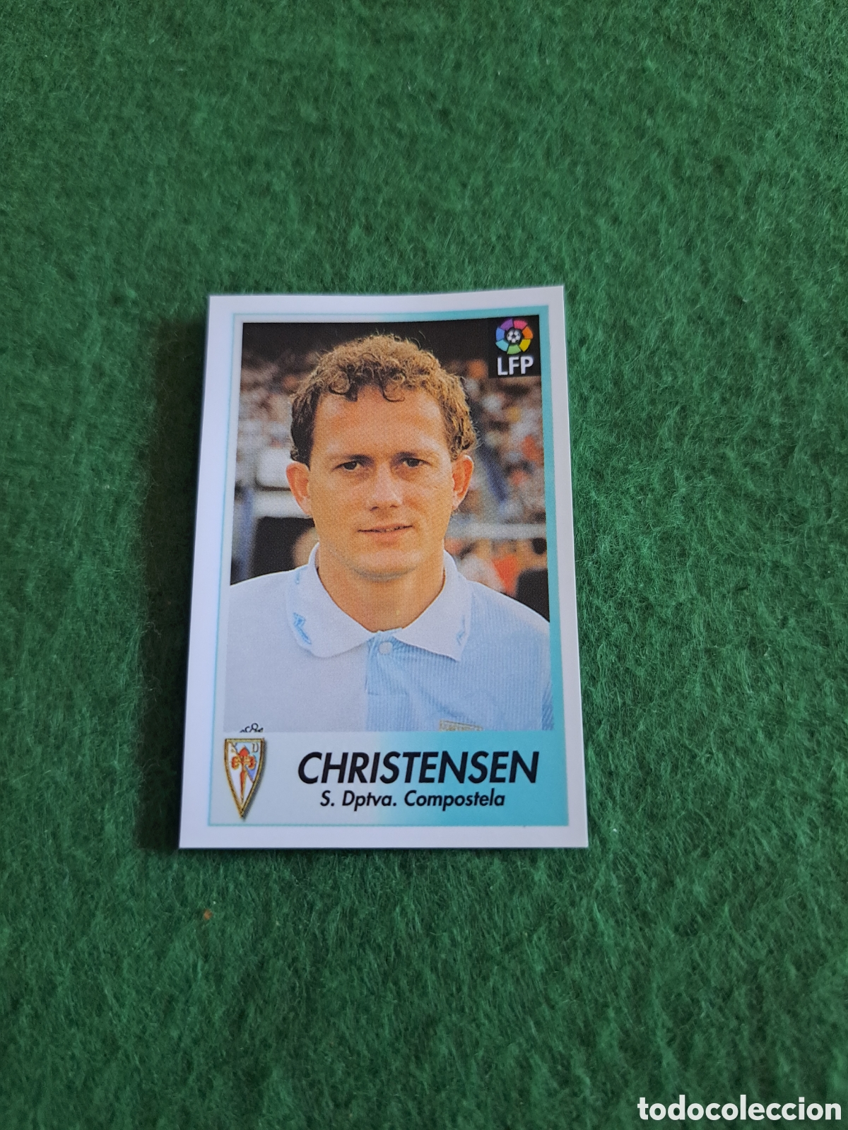 Cromos de f&uacute;tbol: Christensen. N&deg;65. Compostela. Bollycao Liga 96-97. Sigue la Liga