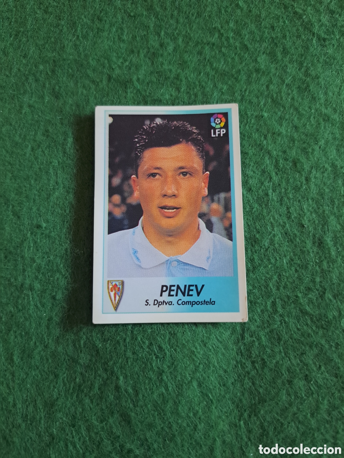 Cromos de f&uacute;tbol: Penev. N&deg;64. Compostela. Bollycao Liga 96-97.