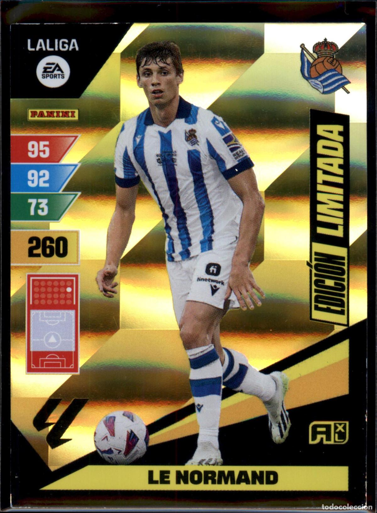 Cromos de f&uacute;tbol: Le Normand Edici&oacute;n Limitada Real Sociedad LaLiga EA SportsAdrenalyn XL 2023 2024 Panini 23 24