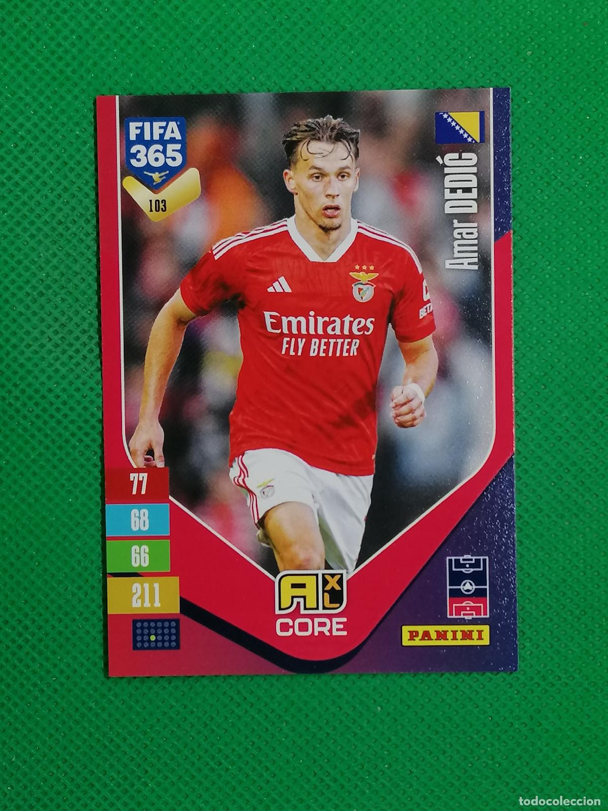 Cromos de f&uacute;tbol: 103 AMAR DEDIC BENFICA CORE ⚽ PANINI ADRENALYN XL FIFA 365 26 27 2026 2027 ⚽