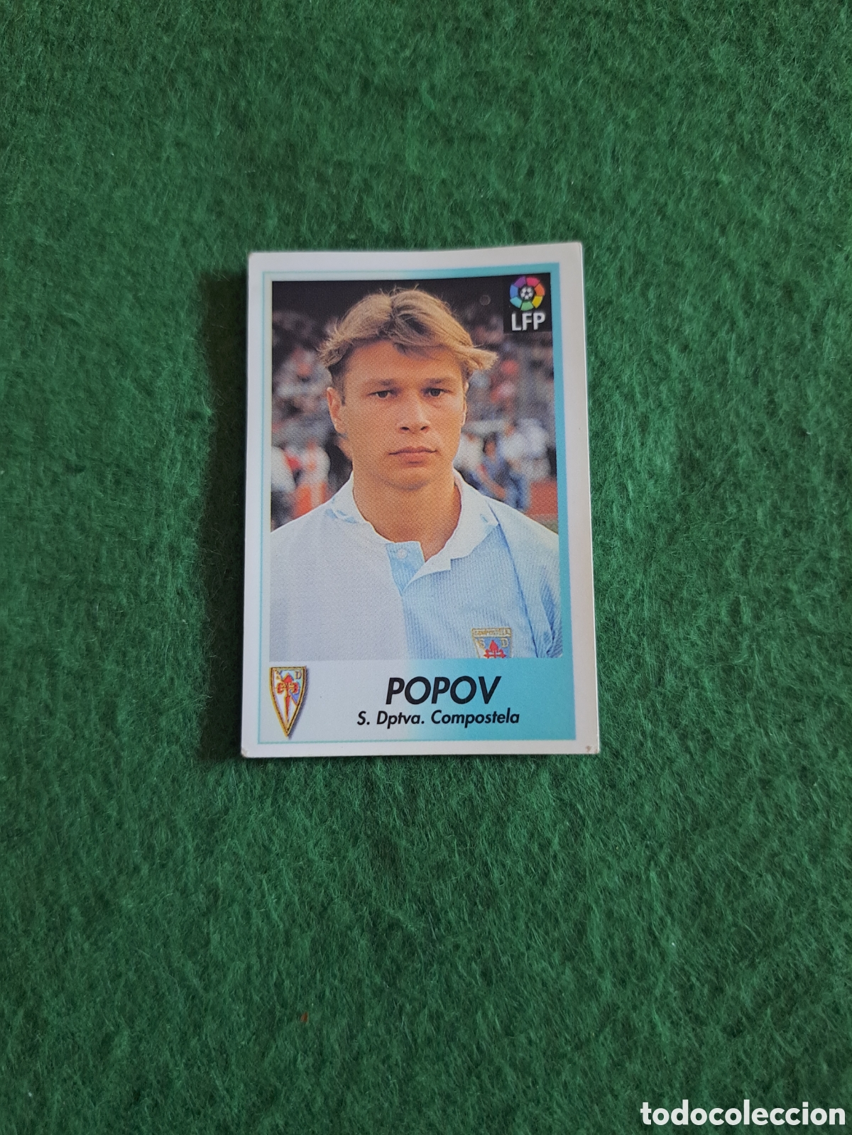 Cromos de f&uacute;tbol: Popov. N&deg;63. Compostela. Bollycao Liga 96-97