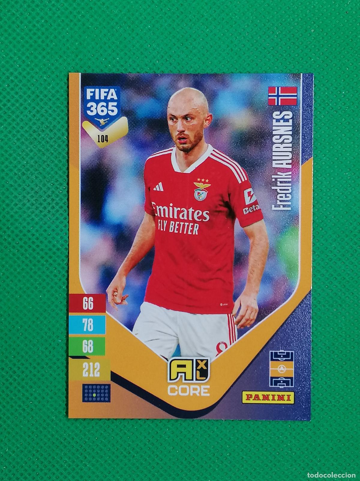 Cromos de f&uacute;tbol: 104 FREDIK AURSNES BENFICA CORE ⚽ PANINI ADRENALYN XL FIFA 365 26 27 2026 2027 ⚽