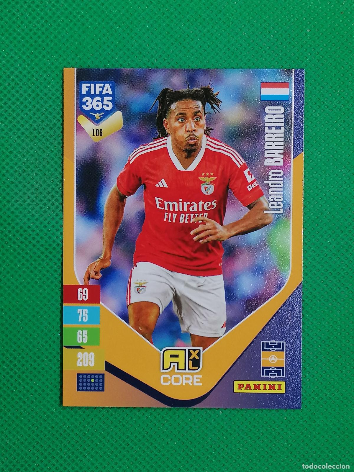 Cromos de f&uacute;tbol: 106 LEANDRO BARREIRO BENFICA CORE ⚽ PANINI ADRENALYN XL FIFA 365 26 27 2026 2027 ⚽